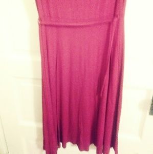 Jersey dress with skirt slip